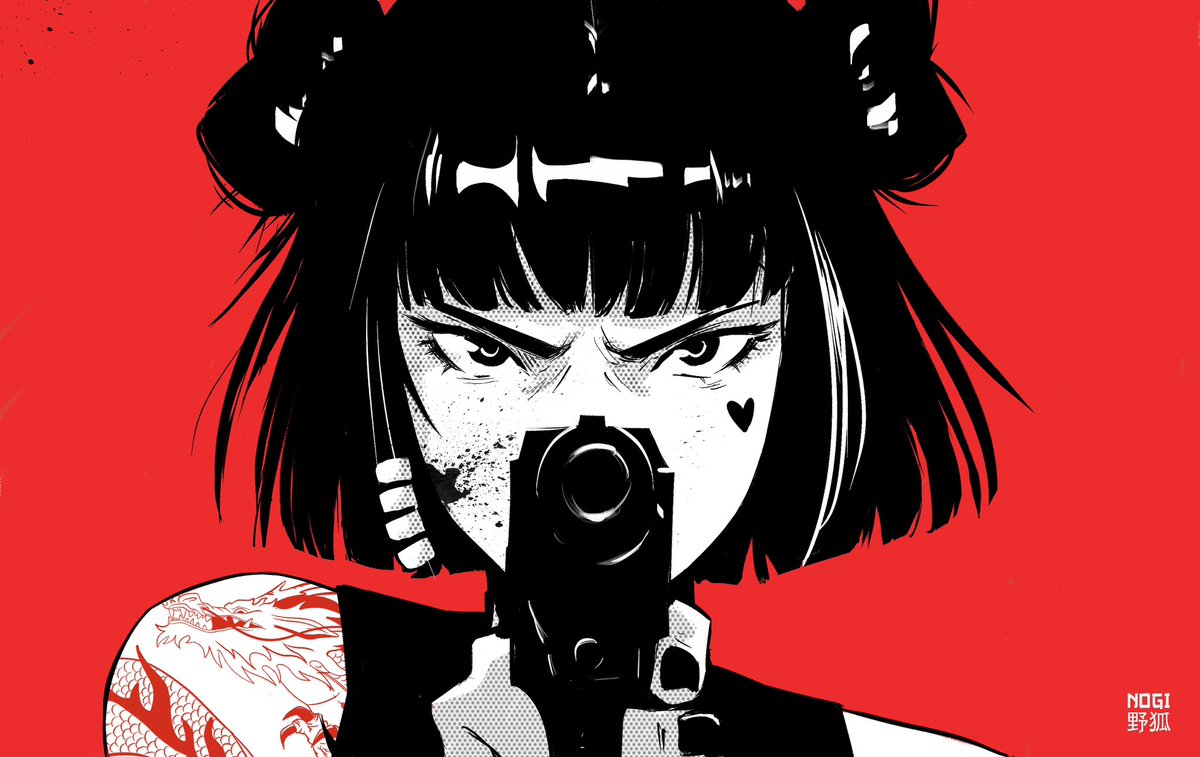 Inktober day 2: Gun