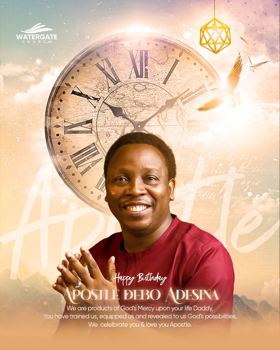 WaterGate Church (@watergatechurch) on Twitter photo Happy Birthday to our Father, Apostle <a href="/DeboAdesina2010/">Debo Adesina</a>, the Serving Overseer of <a href="/WaterGateChurch/">WaterGate Church</a>๐๐ฅณ๐๐๐
We love you so much Sir!!!โค๏ธ๐งก๐๐ฉต๐๐ค๐ค๐ฉท๐๐๐๐๐โฅ๏ธโค๏ธโ๐ฅ Happy Birthday to our Father, Apostle <a href="/DeboAdesina2010/">Debo Adesina</a>, the Serving Overseer of <a href="/WaterGateChurch/">WaterGate Church</a>๐๐ฅณ๐๐๐
We love you so much Sir!!!โค๏ธ๐งก๐๐ฉต๐๐ค๐ค๐ฉท๐๐๐๐๐โฅ๏ธโค๏ธโ๐ฅ