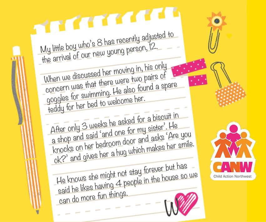 TeamCANW's tweet photo. The children of #FosterCarers do so much for young people in care π₯°
#GrowingUpFostering π§‘ @fosteringnet
Interested to know more about starting your journey to #FosterWithCANW π https://t.co/Kf4JtlvZCv https://t.co/9bPs4s41bv