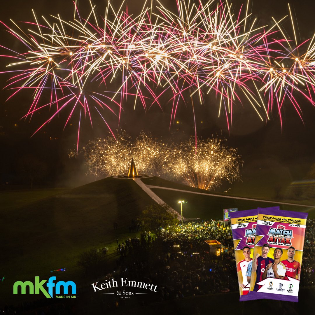 EXCLUSIVE - <a href="/Topps_UK/">Topps UK</a> the creators of Match Attax trading cards, have stepped in to save the much-loved Keith Emmett and Sons Firework Spectacular at Campbell Park.

mkfm.com/news/local-new…

📷 <a href="/GillPrincePhoto/">Gill Prince 💙</a>