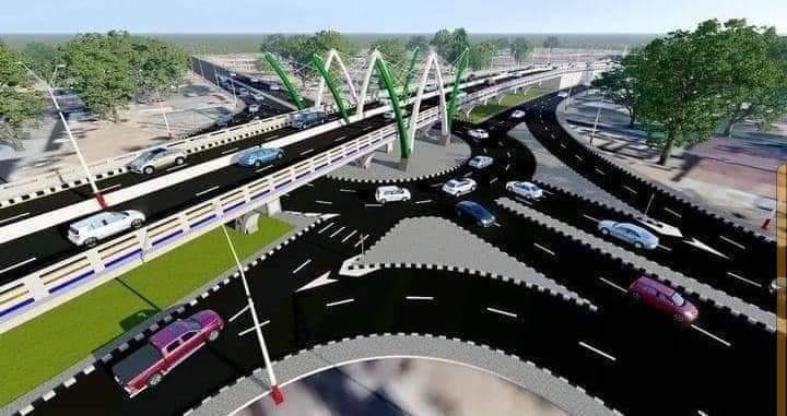 This is what Mubi Roundabout will look like after the construction of the flyover

The project beautifully weaves the esence of Adamawa's heritage into its design with thre graceful archways painted pristine white, mirroring the iconic Thre Sisters Rock located at Song Local Govt