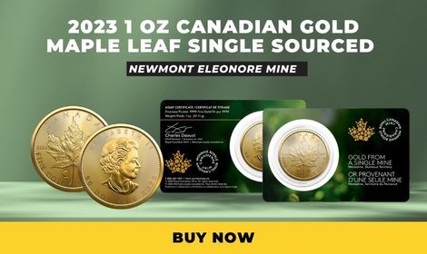 🍁Pre-Sale! 2023 1 oz Canadian Gold Maple Leaf Single Sourced Newmont Eleonore Mine🍁 Shop👉bit.ly/3ZENZ6w #canada #CanadaNews #Canadian #gold #Goldmines #goldmining #goldpricetoday #Xauusdgold