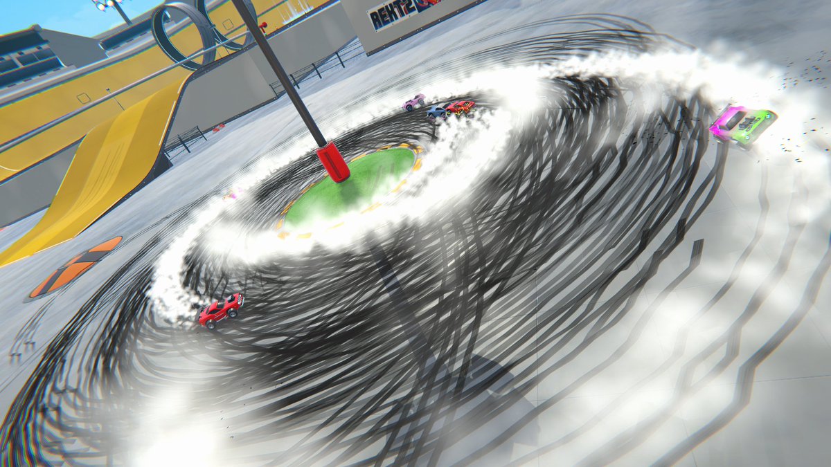 rektparty_game's tweet photo. We might need a new set of tires after this multiplayer match of Rekt 2. 🛞💨

#drifting #donuts #getrekt2 https://t.co/LnuuJ04YhD