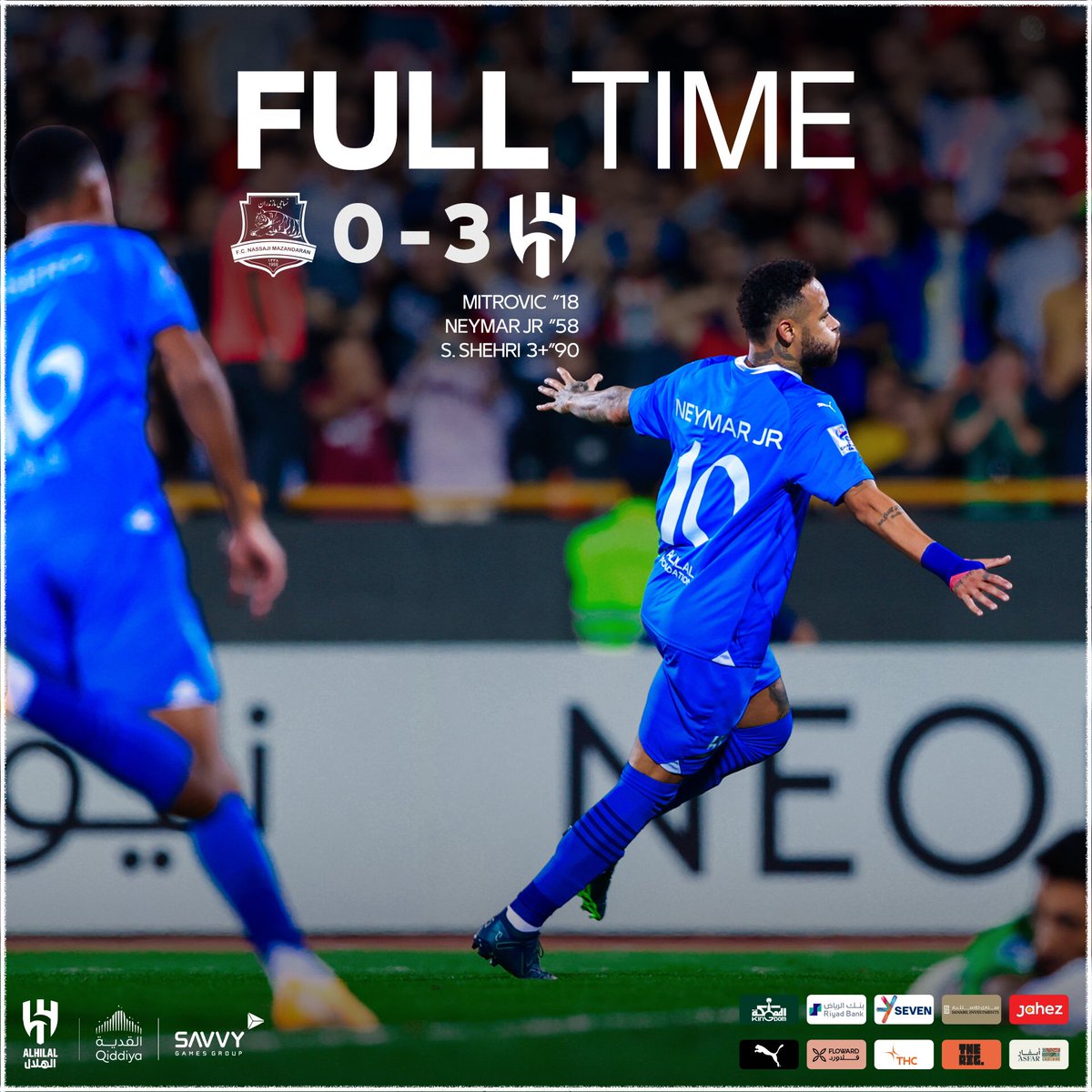 Alhilal_EN's tweet photo. 🔚 Asia’s Leader is UP at the end of the match ⚽️

Congratulations👏🏻
#NSJvHIL
#AlHilal 💙 https://t.co/87a2ma2q3N