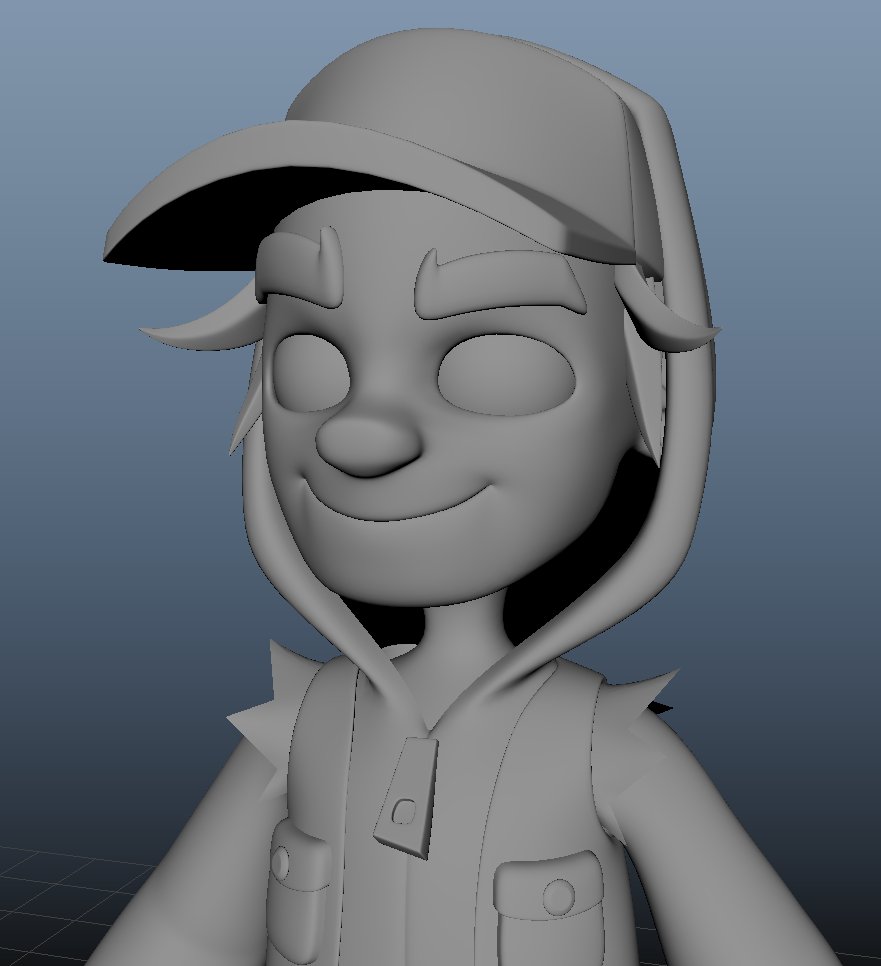 This is a follow up post to my Subway Surfer Jake model! These show it in the viewport with no type of shaders or anything.
