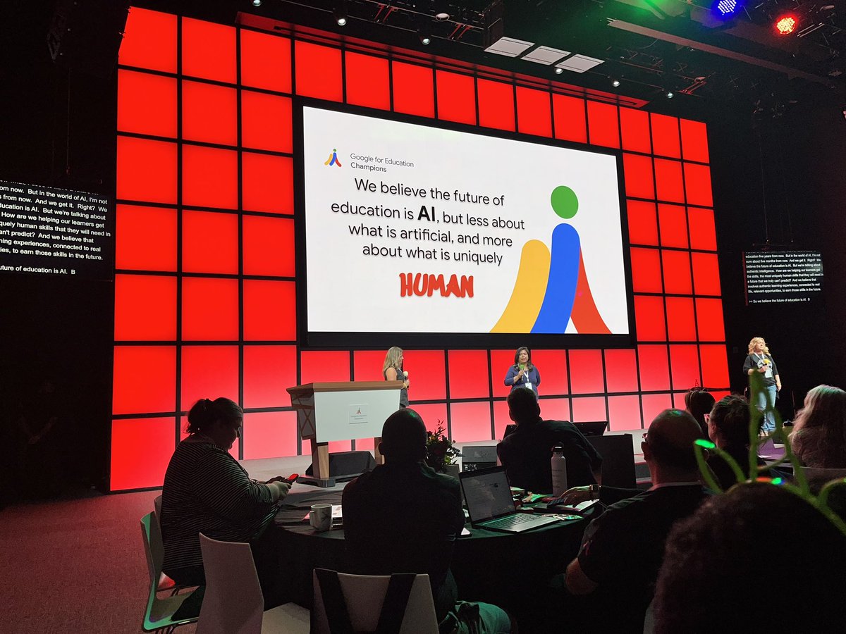 Big takeaway from my fellow educators at the Google Symposium. As the world becomes more and more digital, education needs to become more and more human. #googlechampions