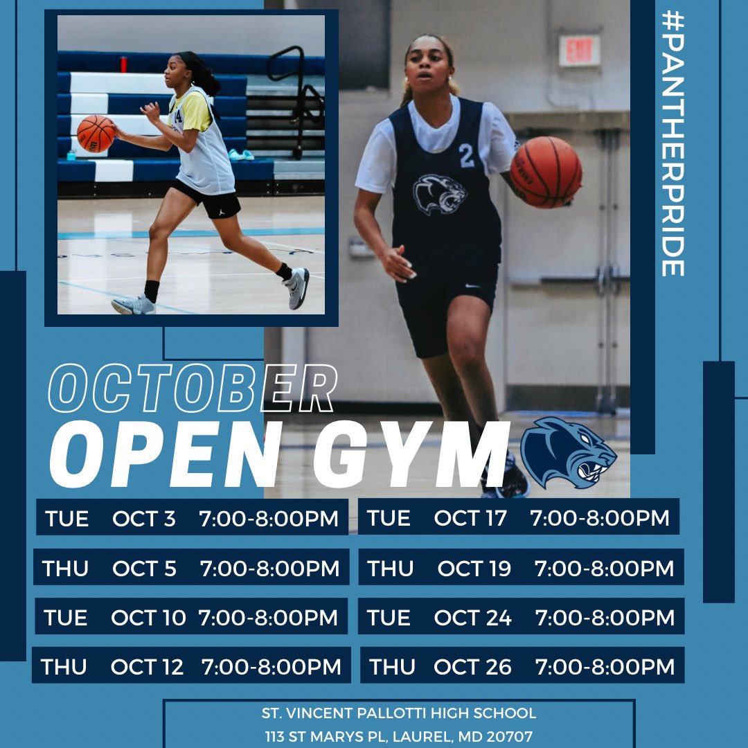 Coach_Rashida's tweet image. It’s a new month and we’re still grinding! Here’s our open gym schedule for the remainder of preseason. Come check us out before the season starts!