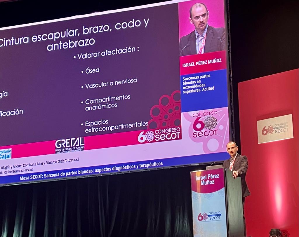 Y también compartimos con todos los compañeros del GRETAL y la audiencia una estupenda mesa y discusión sobre sarcomas de partes blandas. Gracias a todos! Seguimos trabajando, formando y estudiando en el Ramón y Cajal! #sarcoma