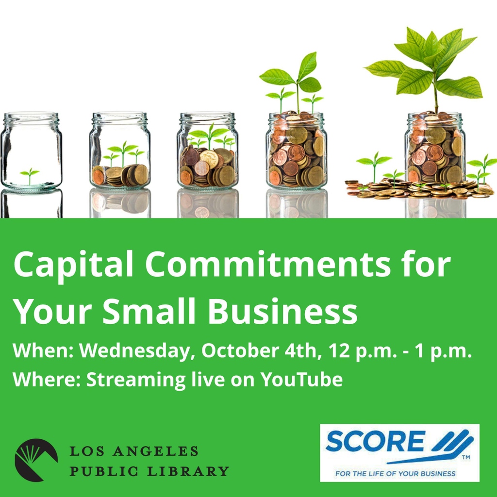 Join us on Wednesday, Oct. 4th from 12 p.m. -1 p.m. as Dr. Stephanie Ardrey, DBA/JD, discusses how to identify and secure funding for your small business. Program will stream live on the library's YouTube channel.
#smallbusiness #businesscapital #businessfunding
#lapubliclibrary