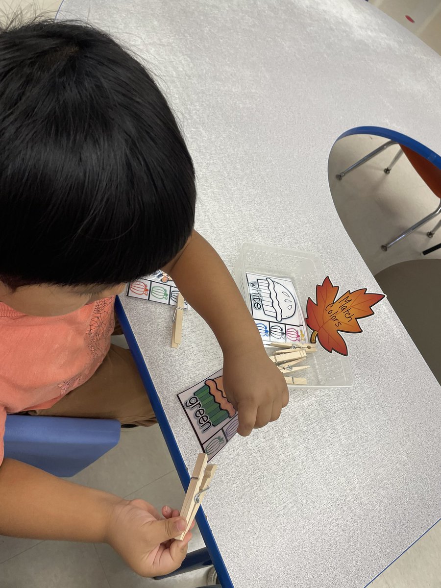 We love our October themed activities focusing on numbers, letters, colors, sequencing and fine motor skills!!!!! <a href="/princetonK12/">PrincetonK12</a> #autism