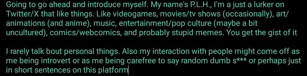 P.L.H. (A Big Fan of Everything. Prolly Among Us) tweet media