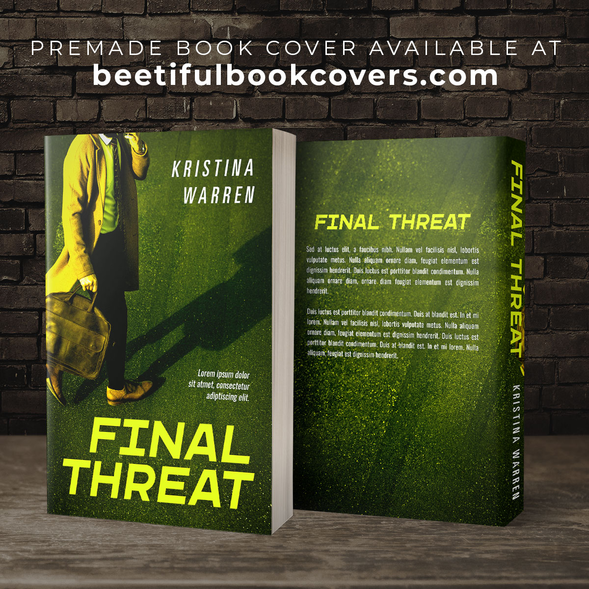 beetifulbooks's tweet photo. Corporate Thriller #PremadeBookCover for sale @ #Beetiful https://t.co/loy0zMFeYt #bookcover #premadebookcovers #coverart #bookcoverdesigner #bookcoverdesign #author #authors #writer #writers #forwriters #forauthors #bookdesign #corporatethriller #thriller #suspense https://t.co/4J7hNSA16L