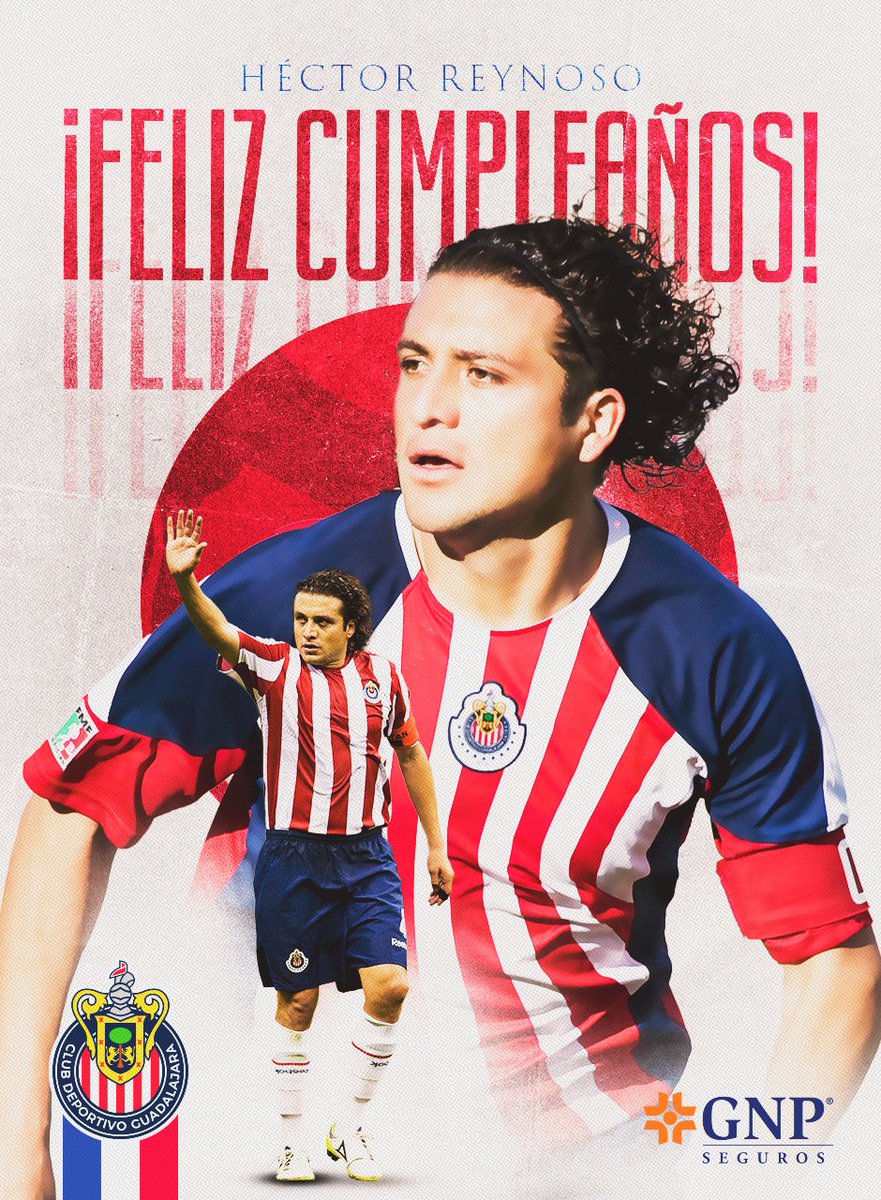 CHIVAS (@chivas) on Twitter photo ¡Felicidades, <a href="/4Hectorreynoso/">Hector Reynoso</a>! 🎂🥳
Te deseamos que sea un gran año para ti. Gracias por todas las alegrías como Rojiblanco 🔴⚪️
<a href="/GNPSeguros/">GNP Seguros</a> #Viviresincreíble ¡Felicidades, <a href="/4Hectorreynoso/">Hector Reynoso</a>! 🎂🥳
Te deseamos que sea un gran año para ti. Gracias por todas las alegrías como Rojiblanco 🔴⚪️
<a href="/GNPSeguros/">GNP Seguros</a> #Viviresincreíble