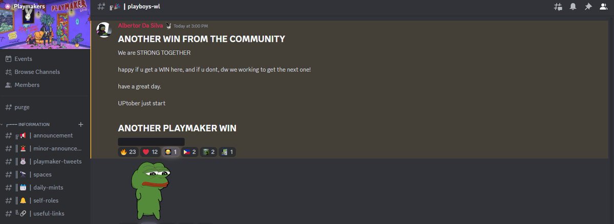 Uptober its just here.

Playmakers strong Together.🐰