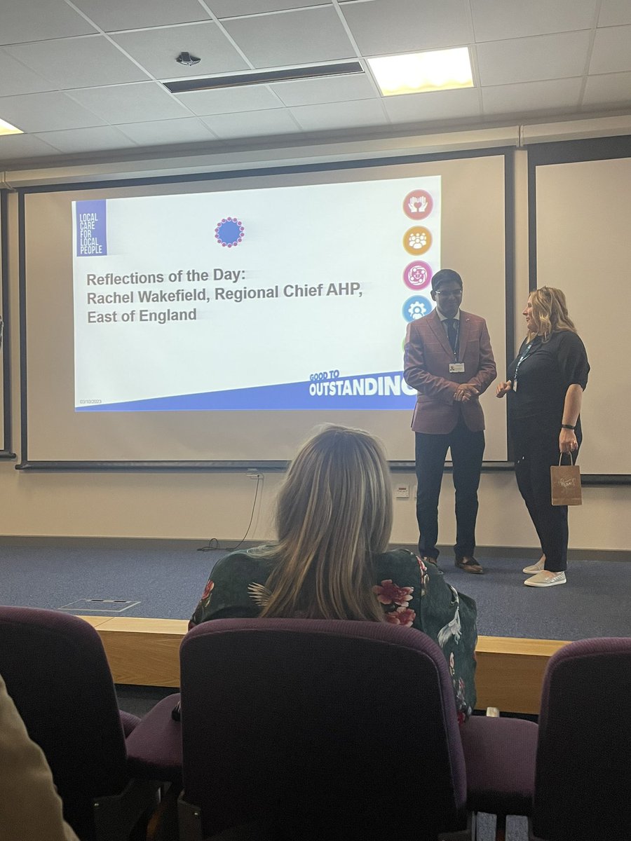 Today I was at @NWAngliaFT at their International AHP Leadership Event. An
Inspirational day, passionate advocates for AHPs and great network opportunities. Fantastic to meet some likeminded motivated AHPs from the Region! #AHPIREOE @ahpqi @TeamQEH @TeamQEH_QI @eoeleadership