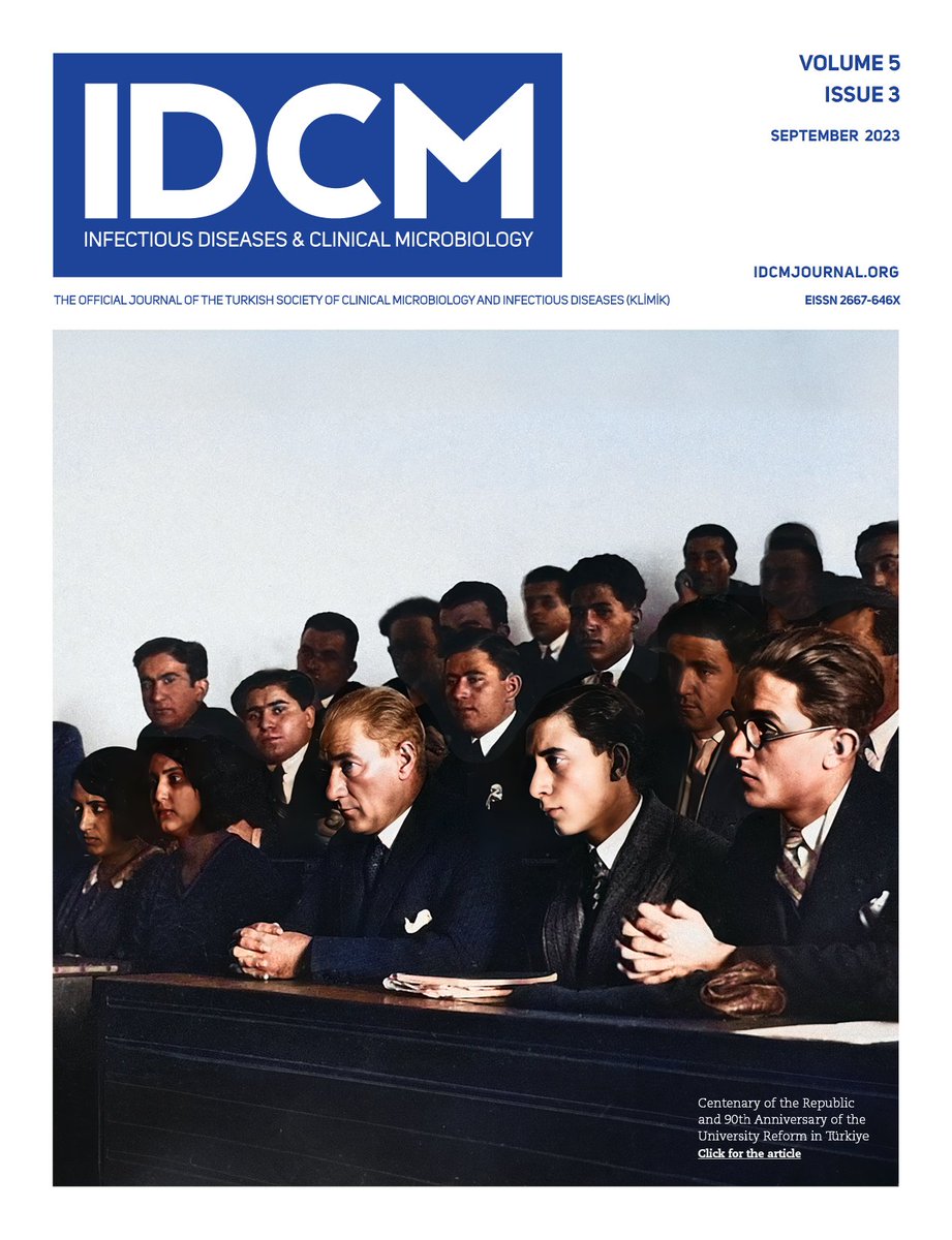 September 2023 issue of Infectious Diseases and Clinical Microbiology (IDCM) is on air: idcmjournal.org #idcm #medicine #infectiousdiseases #clinicalmicrobiology #medicaljournal #internalmedicine #covid19