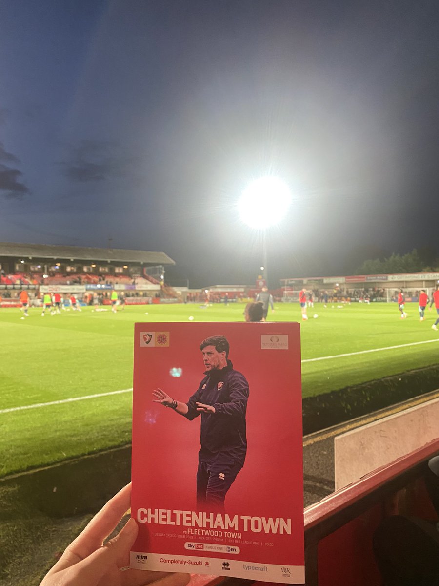 First match for Cheltenham Towns new manager Darrell Clarke against Fleetwood Town. 

What are your score predictions?

@BASportsJourno @cheltenhamtown 

#leagueone #football #Cheltenham