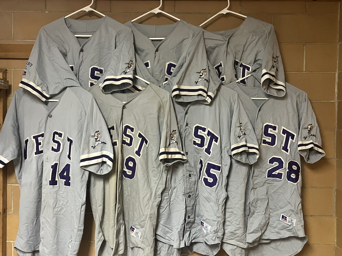 CHW_Baseball's tweet photo. When your baseball program has only had THREE Head Coaches over the past half century - you make sure to hold on to the 1992 Championship Jerseys!  It’s not often your squad is ranked #1 in the country!

Still working to get another one of those championship photos! #TNG https://t.co/MyWKgiMnVA