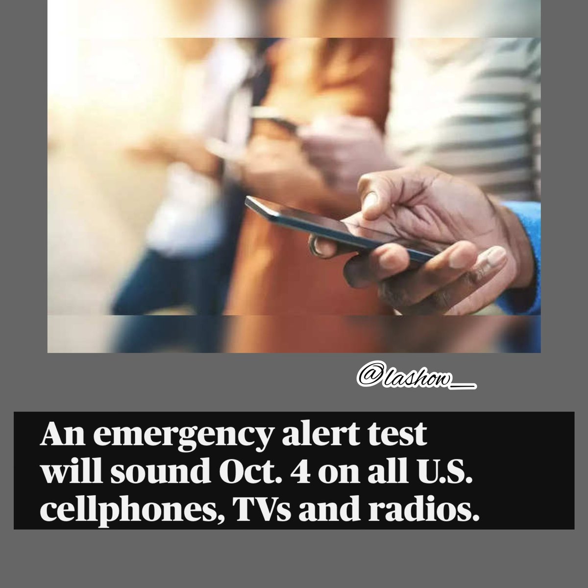 #lashow #news #unitedstates #nationwide #emergencyalert #FEMA #bigtech #Technology #online #cellphones #radios #television #blacktechtwitter #emergency