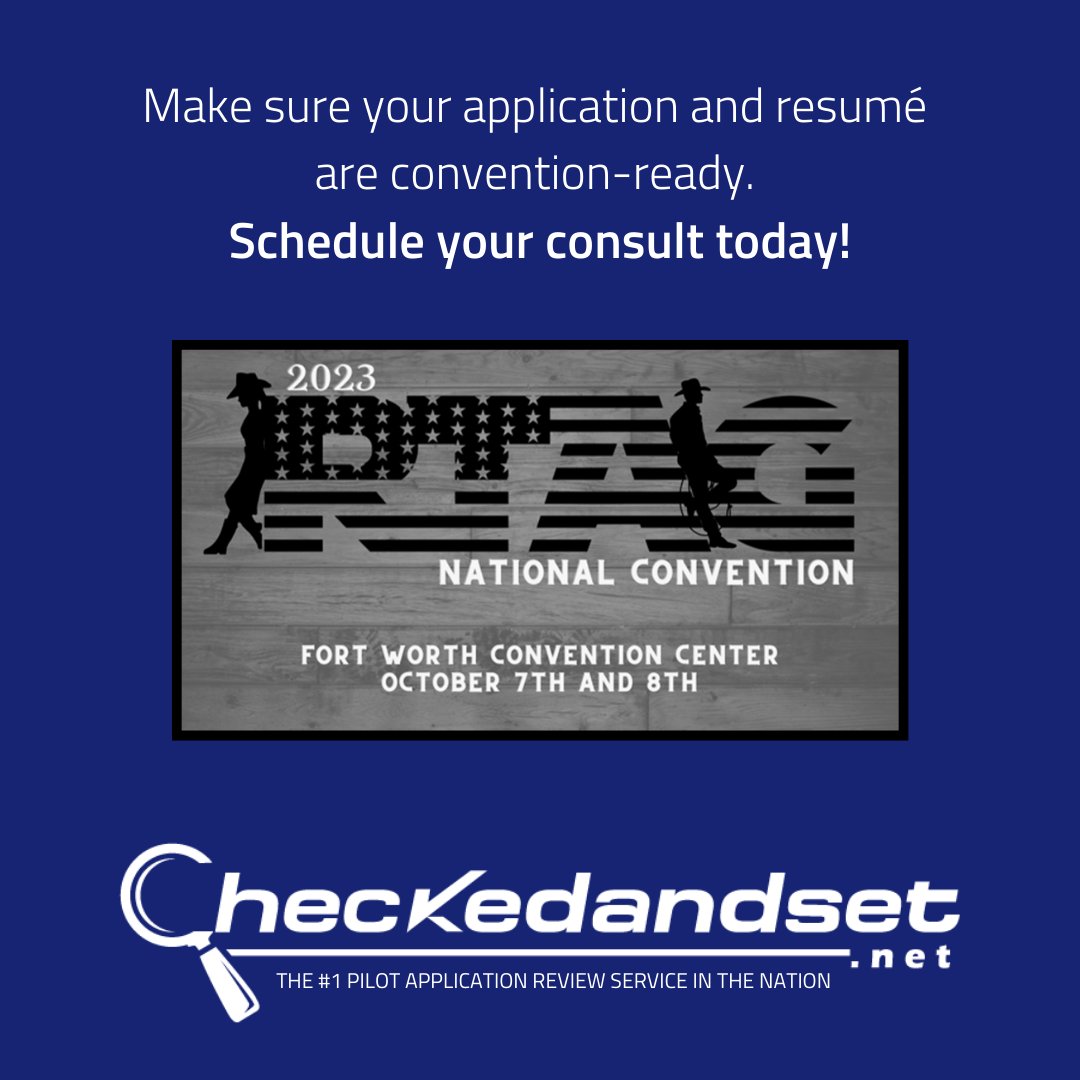 CheckedAndSet's tweet image. Be convention ready!

#aviationjobs #pilotjob #aviationcareer #pilot #military #armedforces #checkedandset #RTAG