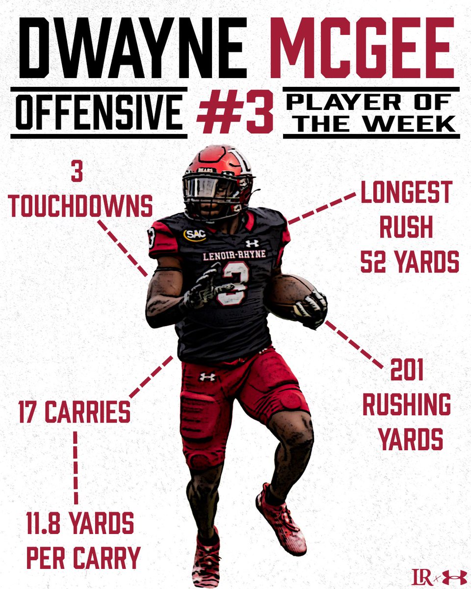 LRBearsFootball's tweet image. Week 5: Players of the Week 

#GOBEARS | #betweenthebricks 🧱🐻🧱