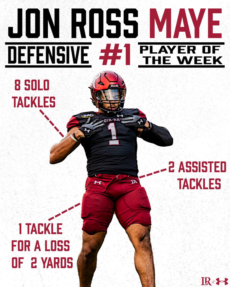 LRBearsFootball's tweet image. Week 5: Players of the Week 

#GOBEARS | #betweenthebricks 🧱🐻🧱