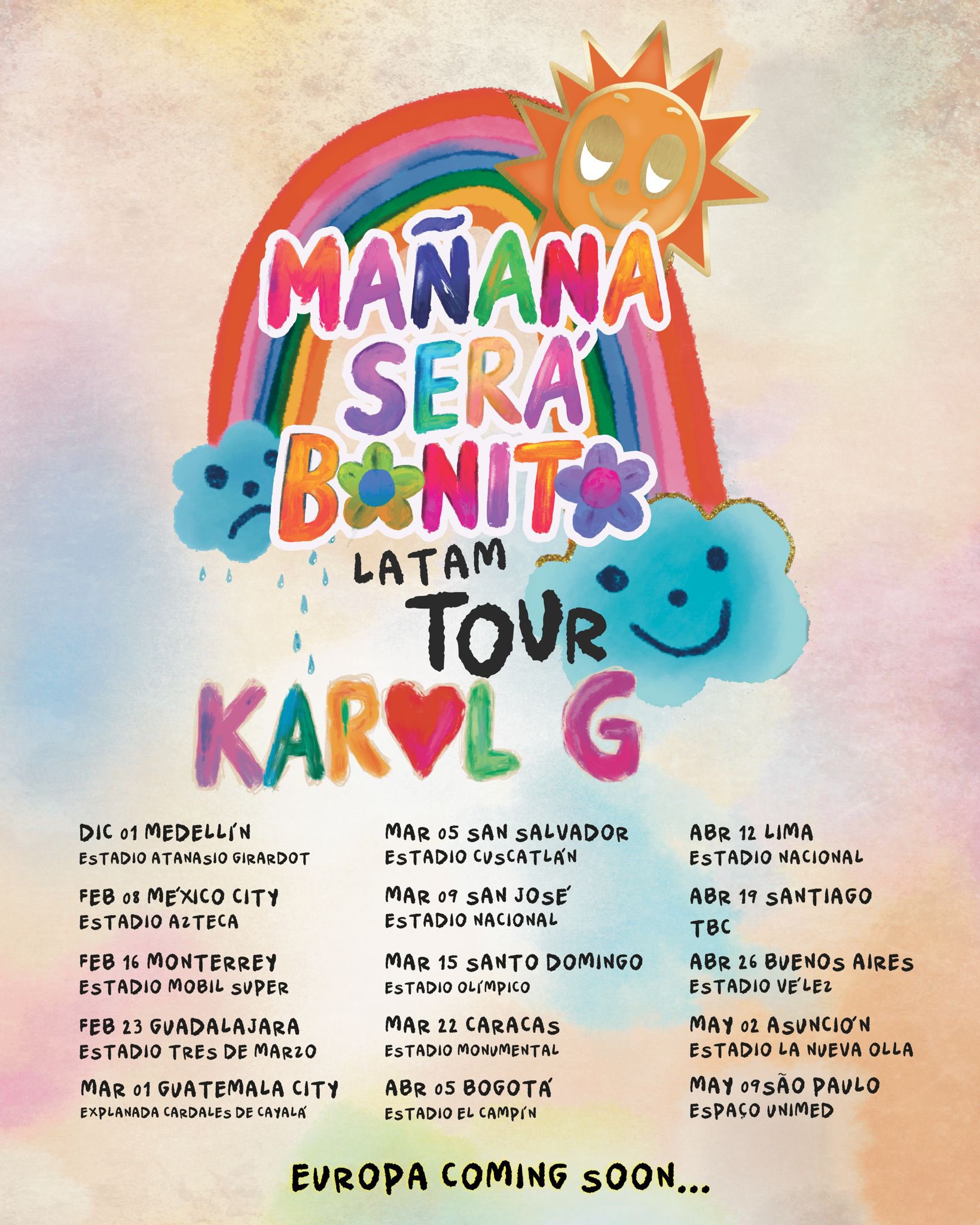 Confirmado la Bichota Karol G dará conciertos en Bogotá y Medellín