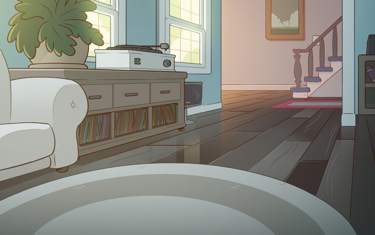 In COTC, there's been one mystery room in the entire Williams' house that never got designed - to the point where there was a gag about it. We got to design/paint it for Jessica's Big Little World. 

Art Direction by me
Backgrounds by Santino Lascano
Painted by <a href="/ScottForbes/">W. Scott Forbes</a>