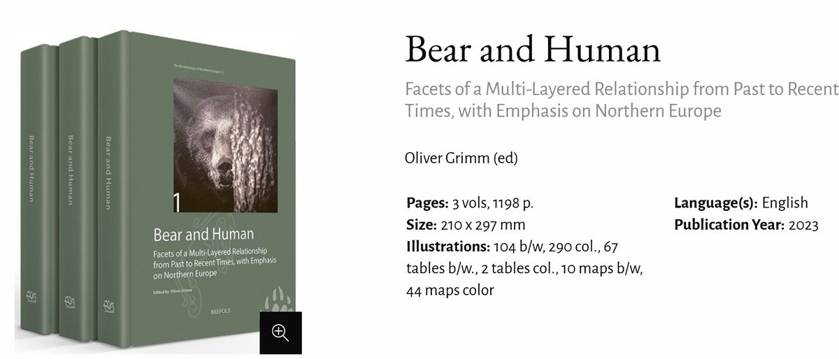 Interdisciplinary volume drawing together sixty-four contributions to shed light on the complex connections between bears and humans from the premodern into modern times, and from England to Russia brepols.net/products/IS-97… free PDF here: brepolsonline.net/doi/epdf/10.14…