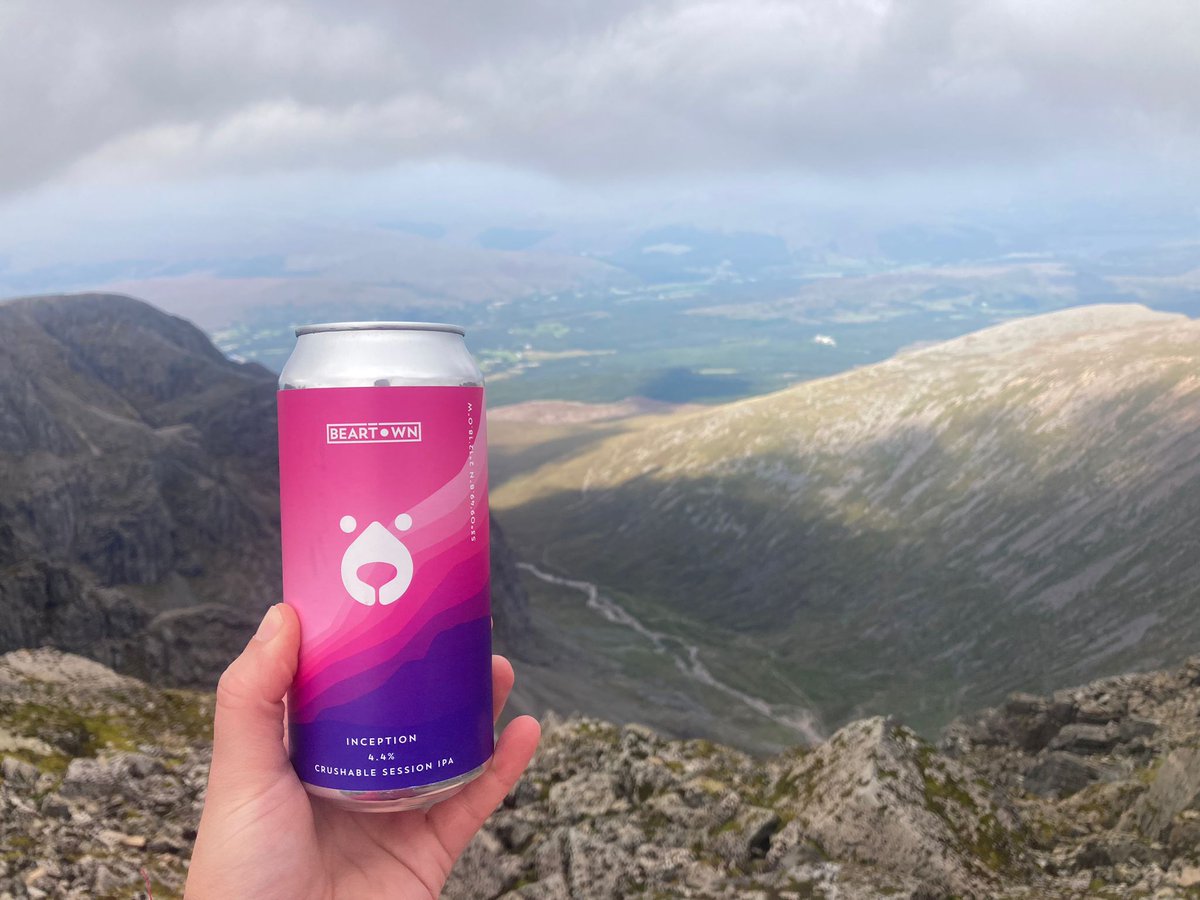 👀 Spotted in the wild. When you're out climbing mountains and you reach for the ultimate refreshment 👊 #craftbeer #inception #peaks #refreshment #beartown #brewery