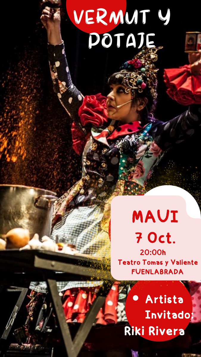 Si últimamente tu voz interior solo te dice cositas istiercas, cómete un potaje!
Te esperamos este Sábado 7 de Oct. en Fuenlabrada con la olla puesta y <a href="/RIki_RIvera/">Riki Rivera</a> como pinche!
Entradas📍 ayto-fuenlabrada.es/web/portal/w/p…