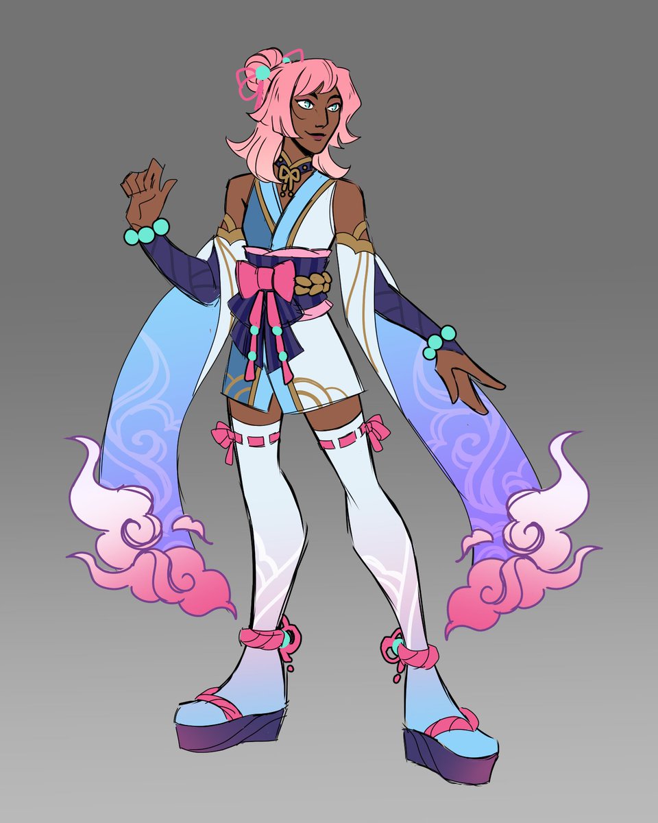 Day 3 of #skintober 
Spirit blossom Taliyah, spirit of change 🏳️‍⚧️