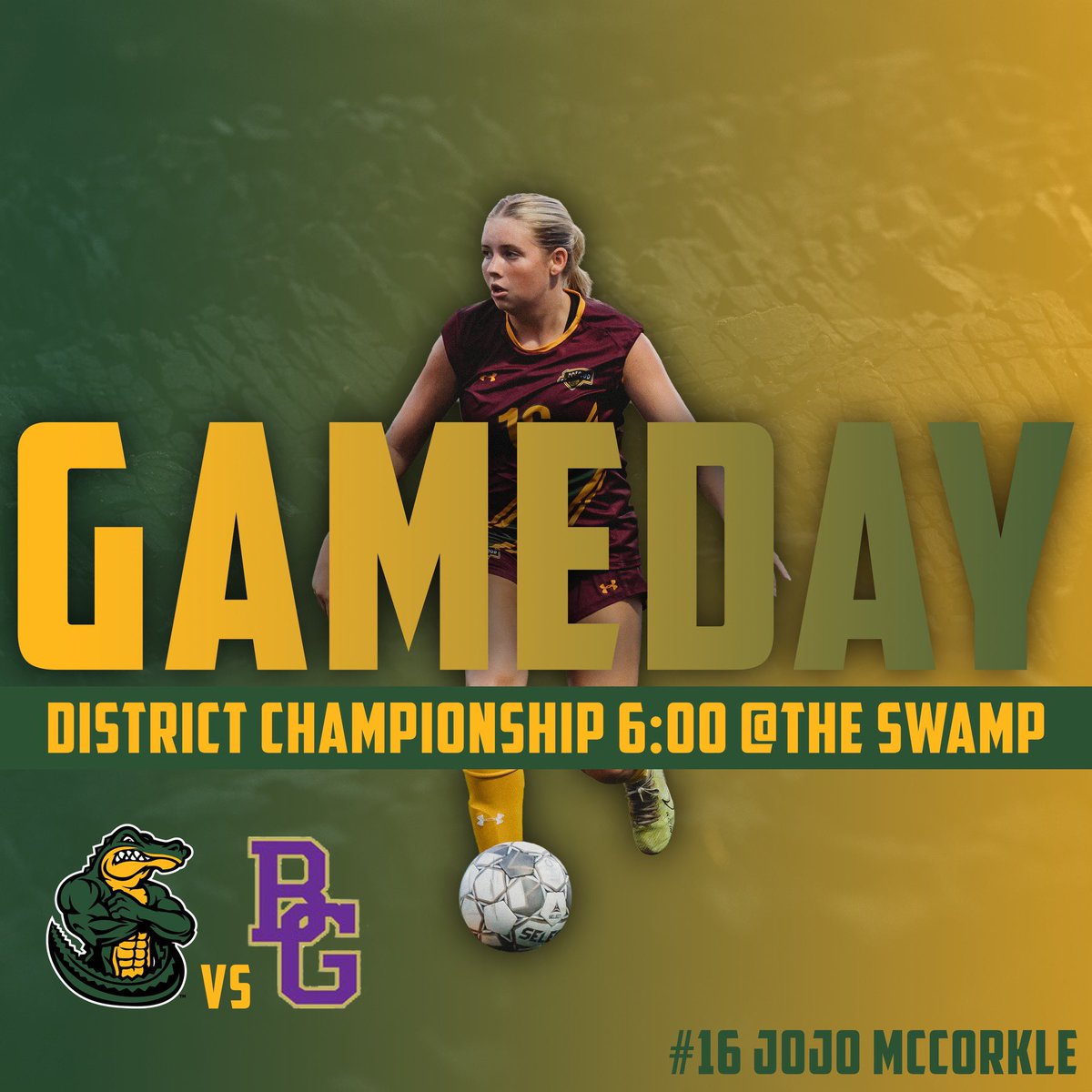 ghsgatoraid's tweet photo. ‼️ The main entrance for soccer parking is closed tonight.

Please enter the parking lot via the new road created behind the soccer practice field, off of Bluegrass Farms Blvd. which runs by Sonic, or the new road created just before the softball field. https://t.co/CG0NlUfCCE
