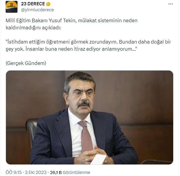 TBMM'de Mülakatın Kaldırılması yönünde verilen önerge, Akp MHP oylarıyla reddedildi. 
Oysa birkaç ay önce Recep Tayyip Erdoğan mülakatın kaldırılacağı sözünü vermişti. 
Biz sözümüzün arkasındayız; Mülakatı Kaldıracak, KPSS puanını esas alacağız! 
İtiraz ediyorlar, çünkü mülakatın