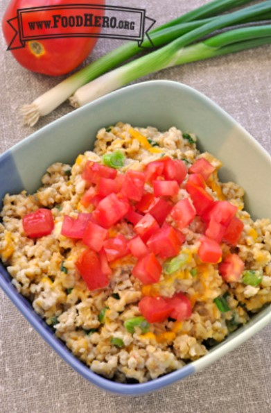 Nutrition_gov's tweet photo. Tired of the same old oatmeal toppings like maple and brown sugar or apple and cinnamon? Switch up your morning bowl of oats with this savory recipe. https://t.co/uHxAMQVQ85 
 #VegetarianAwarnessMonth #HealthRecipes https://t.co/NbvpEVntD2