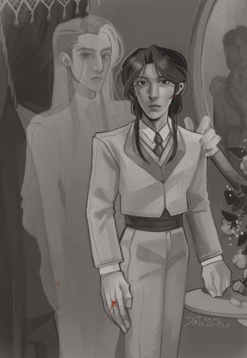S4ltedCod's tweet photo. the ghost and his husband #tgcf https://t.co/zPDuR9GAFe