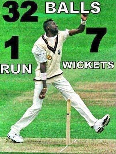 On the 30th of January, 1️⃣9️⃣9️⃣3️⃣ ➖ Sir Curtly Ambrose bowled one of the most devastating spells in Test history, taking 7-1 in 32 balls to reduce Australia from 85-2 to 119 all out. By stumps, West Indies were already in the lead, and an innings and series win beckoned.