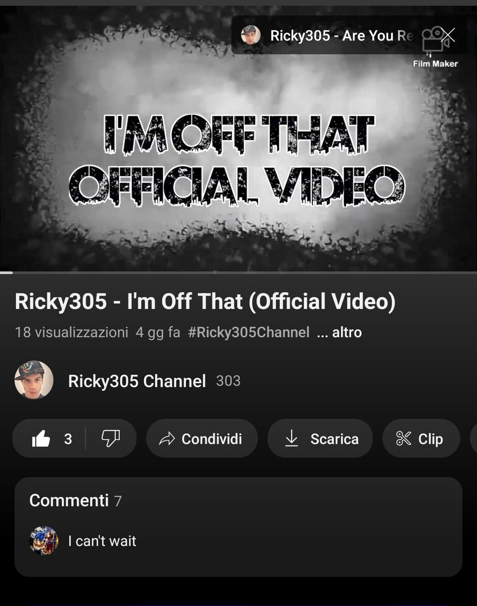 Ricky305Italy's tweet photo. Don't Miss!!
Don't miss the new official video of the my new song #ImOffThat on new #MakeDifferenceAlbum with a tribute at @Voli305Vodka &amp; @pepsi ! Is available now  on my official Channel YouTube y YouTube Music "Ricky305 Channel" 
Watch Now, 🌎👇🏼
https://t.co/FwBLflG6le https://t.co/4rDGMhMv2i