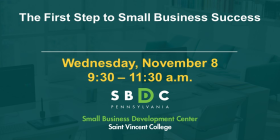 Thinking about starting your own business, but don't know what your first step is?  Join us on November 8th to let us answer your business start-up questions!
Register here for free⤵️
pasbdc.ecenterdirect.com/events/30850
