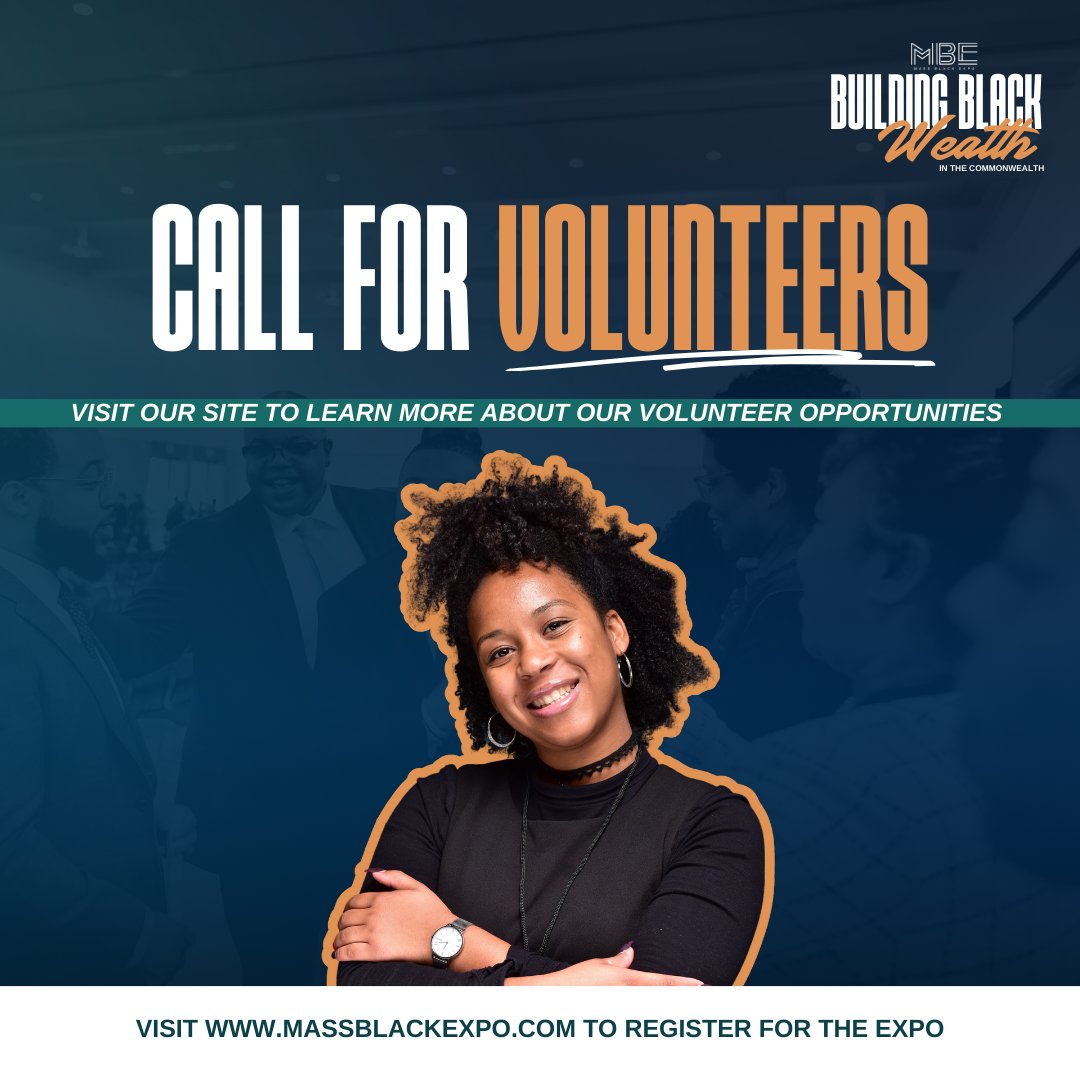 BECMA is looking for a few more volunteers to help with our three-day event. If you think that's you or if you would like to nominate someone, visit massblackexpo.com to register!