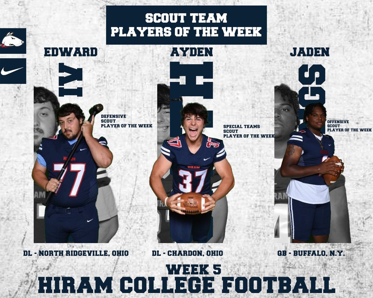 Appreciate the Scout Team! Thanks to our Week 5 Scout Players of the Week 🔨🔔✅ #TerrierTough #RingIt