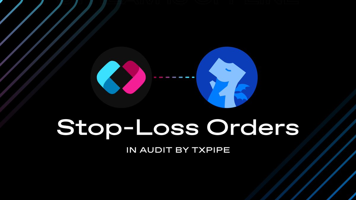 Our Stop-Loss Orders smart contract has been submitted for an audit by <a href="/txpipe_tools/">TxPipe</a>🔥