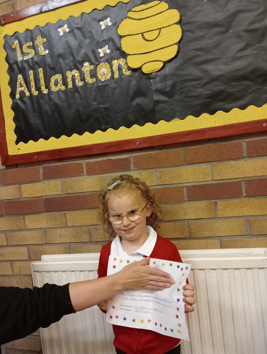 The girls have been sharing their wonderful achievements at school! Well done to all our girls who won certificates and got librarian and reading mentor! <a href="/allantonprimary/">Allanton Primary and Nursery Class</a>