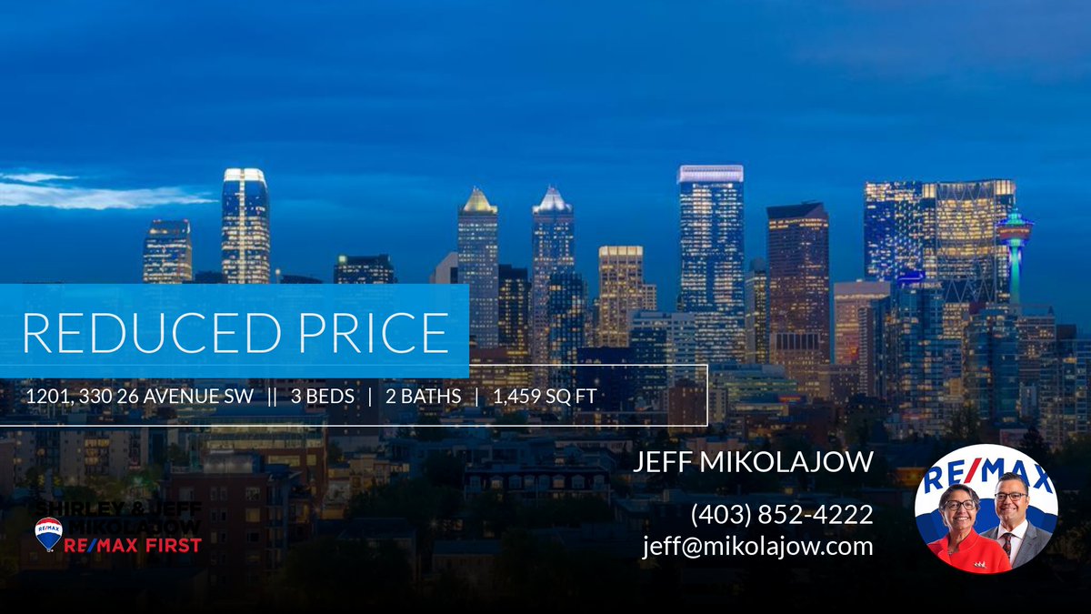 jeffmik's tweet photo. 📍 Reduced Price 📍 This recently reduced home at 1201, 330 26 Avenue Sw in Calgary won't last long, so, don't wait to set up a showing! Reach out here or at (403) 852-4222 for more information! https://t.co/GxiluwqCxE https://t.co/zSofWhrkv6