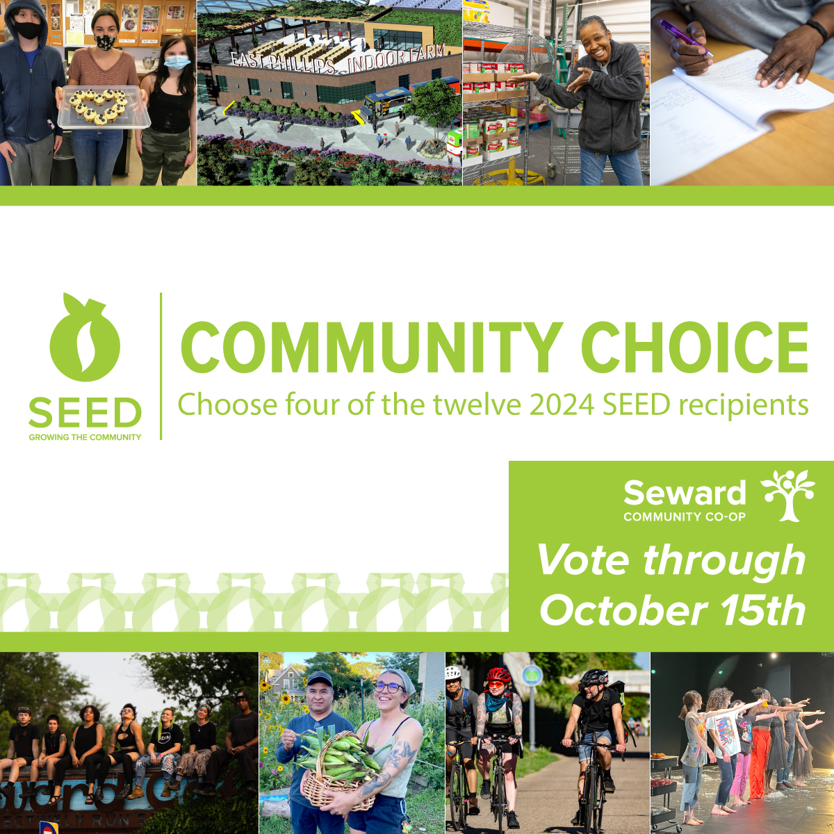 epni_urbanfarm's tweet photo. 🌻 We are excited to announce that we are a finalist for @sewardcoop 's SEED Community Choice Vote! 

SEED is a grant program that raises over $10K in donations for organizations each month.

No need to be a member of the co-op to vote. 

Pls vote here: https://t.co/vvBWXMqsuq https://t.co/xcm6hphq0K