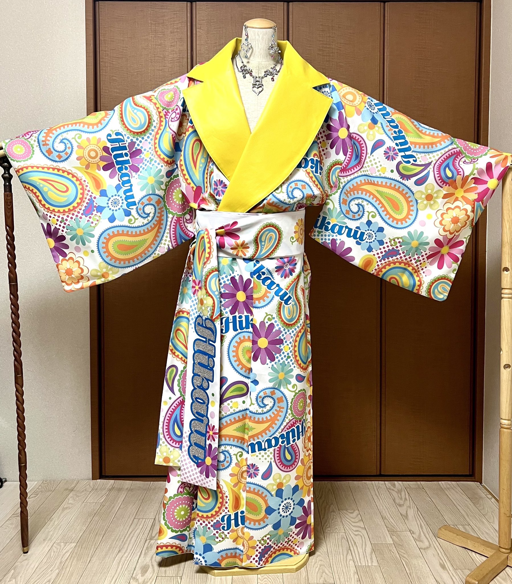 巻帯 赤×黒 スワロフスキーで名入 大衆演劇