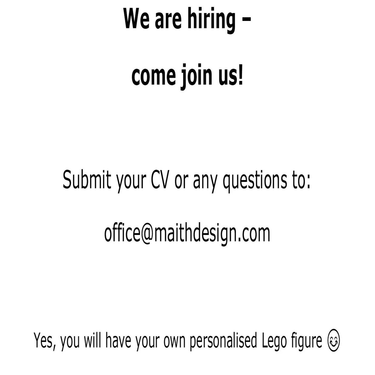 We're Hiring!
We Want You!
We Need You!
Are you a talented, project running Architect or Technician with commercial project experience? Or are you a Part II Architectural Assistant looking to gain project wide experience? Come join our Glasgow city centre studio.
#architectjobs