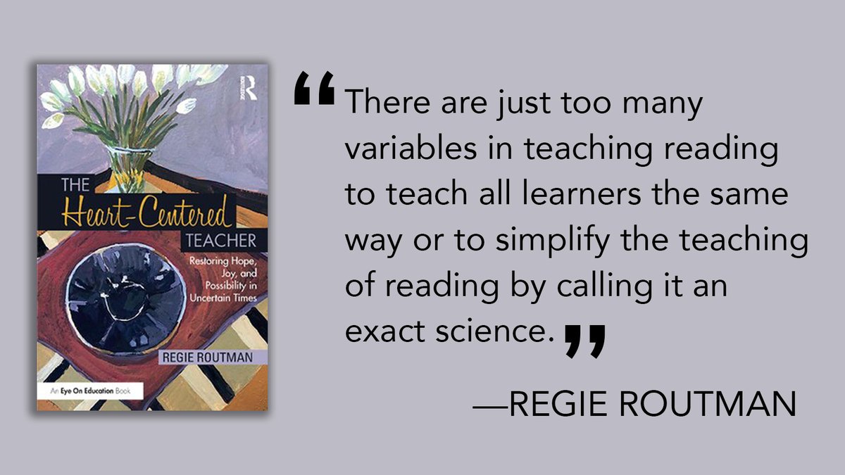 Your sneak peek at #TheHeartCenteredTeacher. Read this chapter excerpt, in which <a href="/regieroutman/">Regie Routman</a> weighs in on #TheScienceofReading. View here: bit.ly/3tidcaW
#TeacherResilience #TeacherWellness