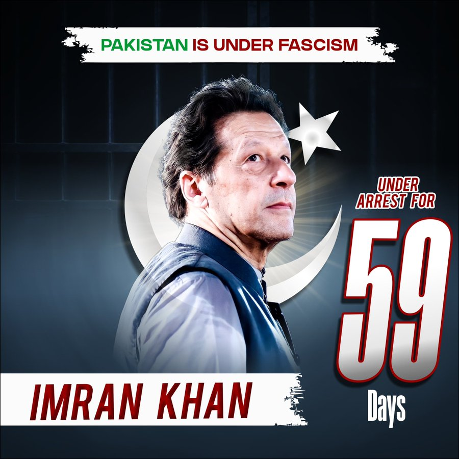 PTIOfficialUSA's tweet image. Meray Pakistanio! Your Kaptaan will fight to the last ball and never give up. 

You must remember that the chains of slavery do not fall away, they must be broken! 

Keep raising your voices for his rights and your own.

#PakistanUnderFasicsm 
#جیل_ٹرائل_نامنظور