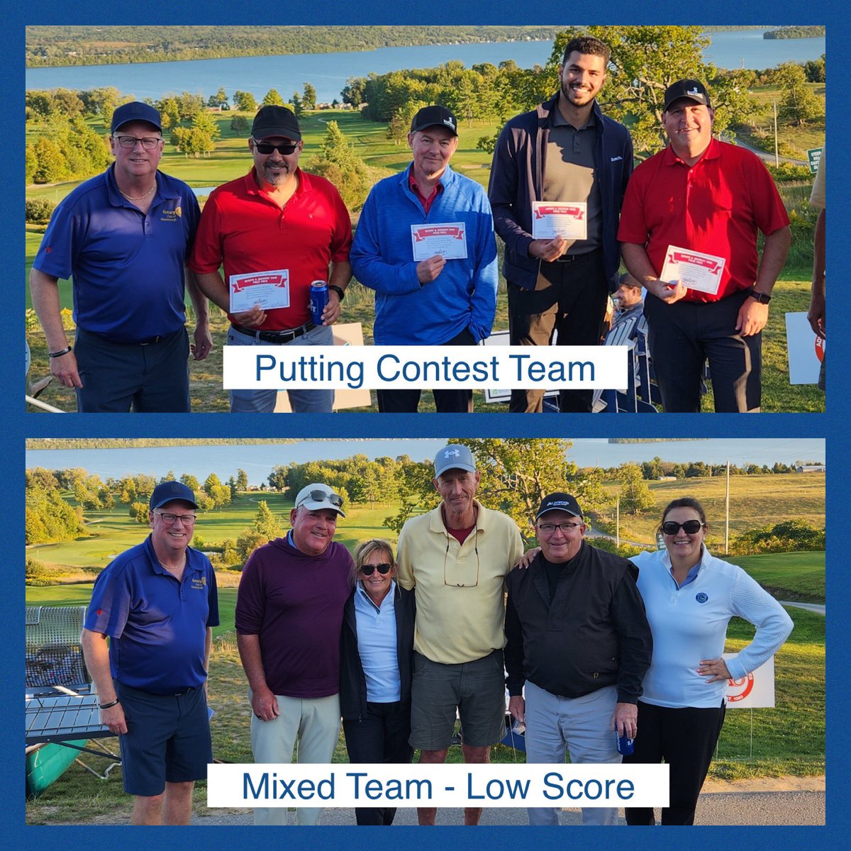PtboRotary's tweet photo. Congratulations Fore The Kids Golf Tournament Winners!

💙 We are grateful for the generous support of our prize sponsors: @BrockStBrewing, @TeamvanRahan, Shepherd-BMO, @orangetheory

Proceeds from the tournament support @5CountiesKids &amp; Rotary projects. https://t.co/dlyWr2sFfw